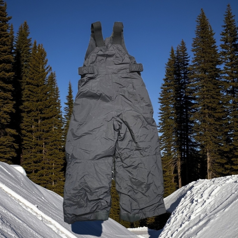 Columbia Outgrown Snowslope III Kids Snow Bib Pants XXS Black Ski - Picture 2 of 11
